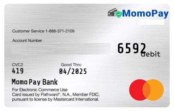 MomoPay Debit card 2USD Copy Copy